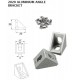 2020 Cast Aluminium V-Slot Extrusion L Shape Corner Joint Right Angle Bracket [78302]